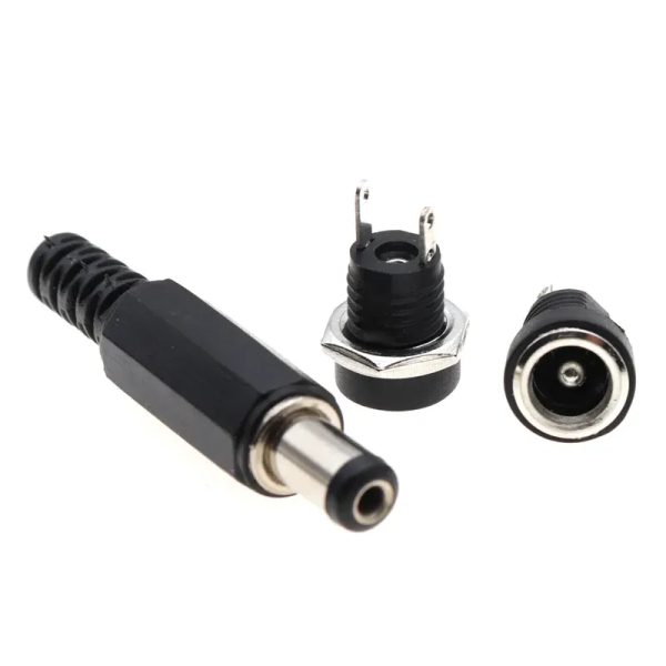 Conector de Alimentación DC Hembra/Macho 5,5x2,1 mm