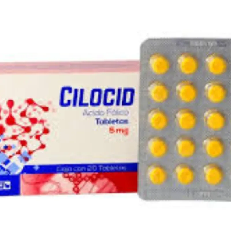 Ácido Fólico de 5 mg de 20 Tabletas