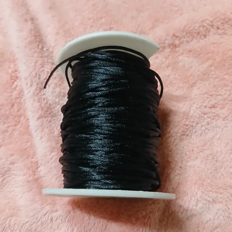 Hilo cola de rata negro 1 mm