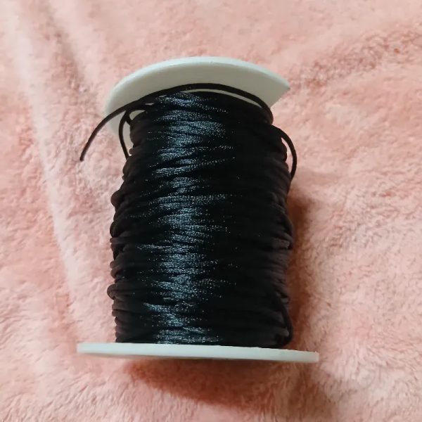 Hilo cola de rata negro 1 mm