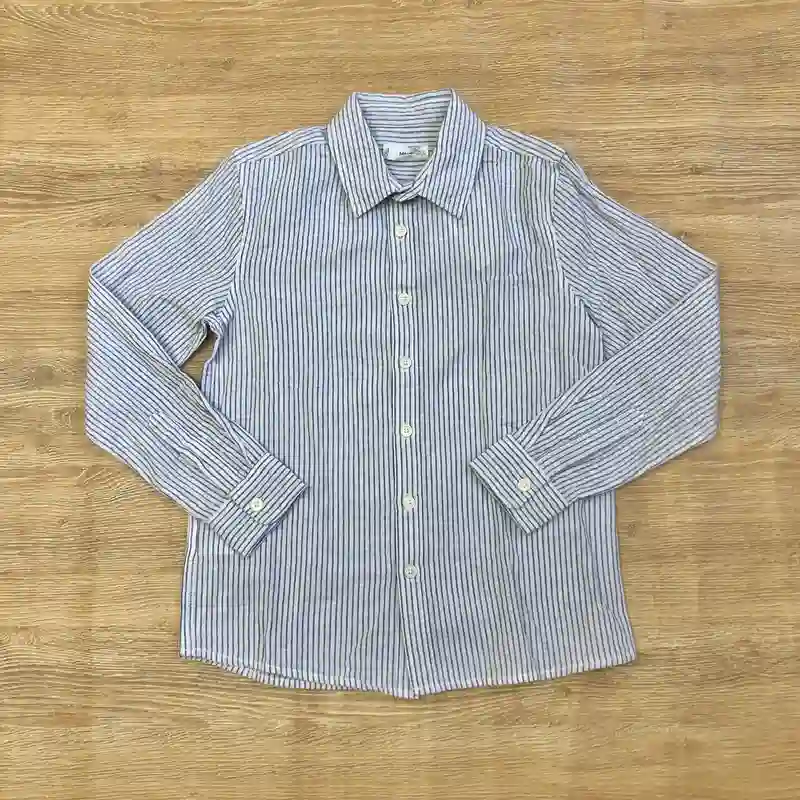 Camisa Mango con rayas azules