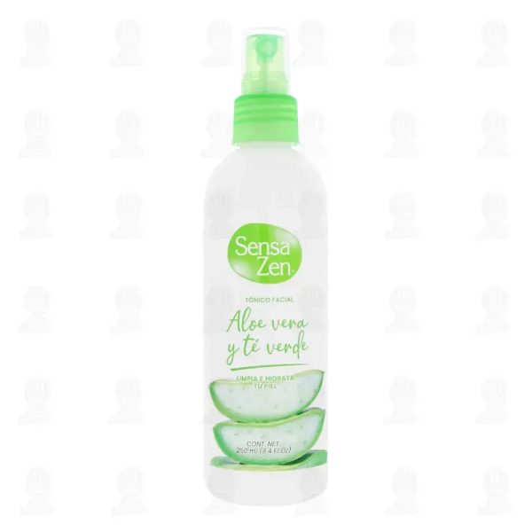 Tónico facial Sensa Zen de aloe vera, té verde  y pepino 