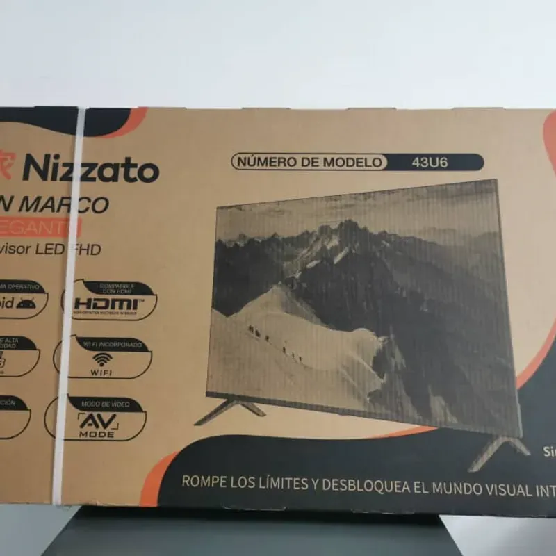 TV NIZZATO 43 " CON CAJITA INTERNA Y SOPORTE
