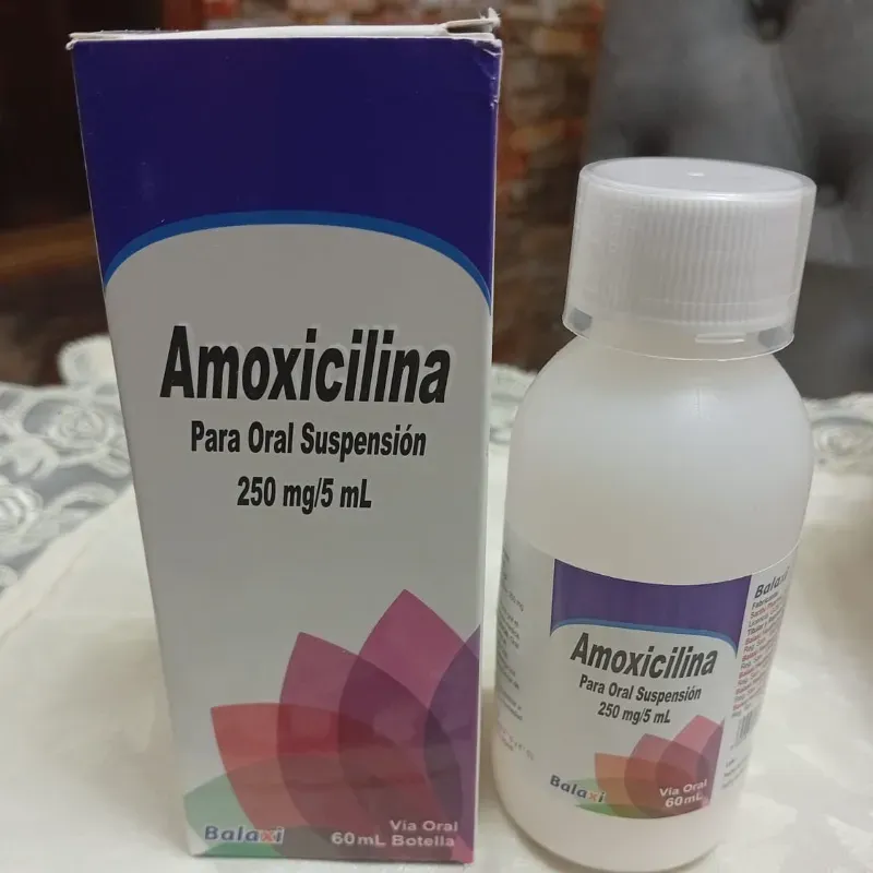  Amoxicilina (pomo de 60 ml de 250mg/5 ml)
