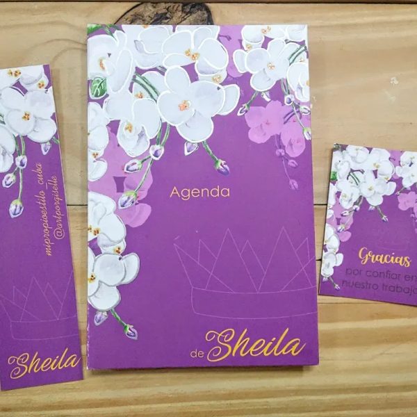 Diseño de flores blancas