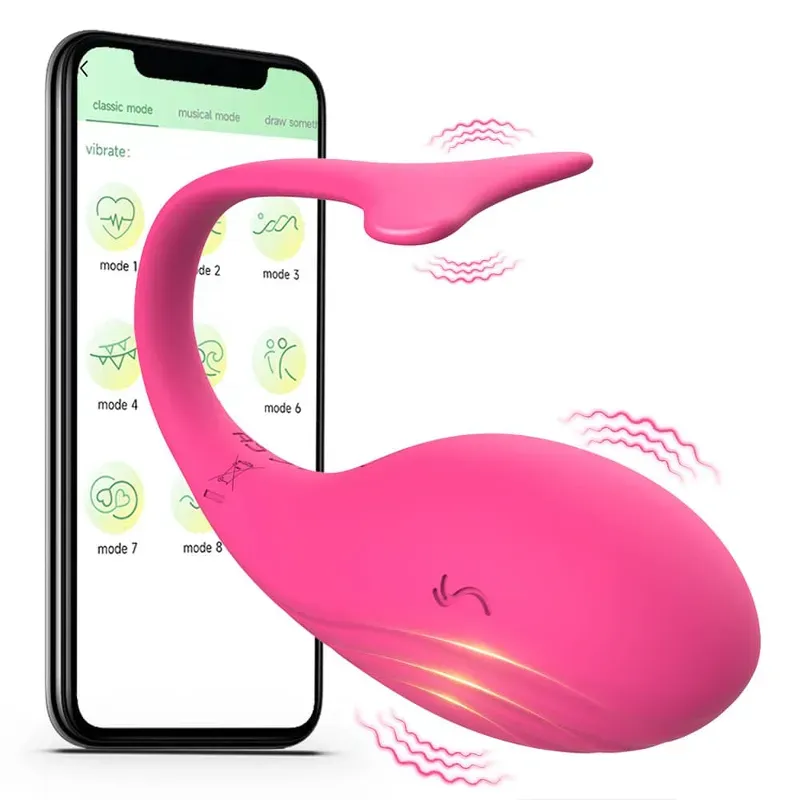 Vibrador ballena App función a distancia y varias funciones 