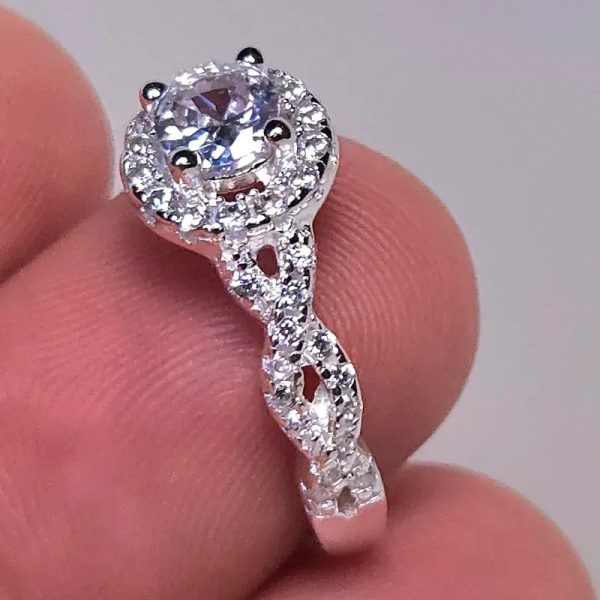 Anillo de compromiso en plata 925 #30