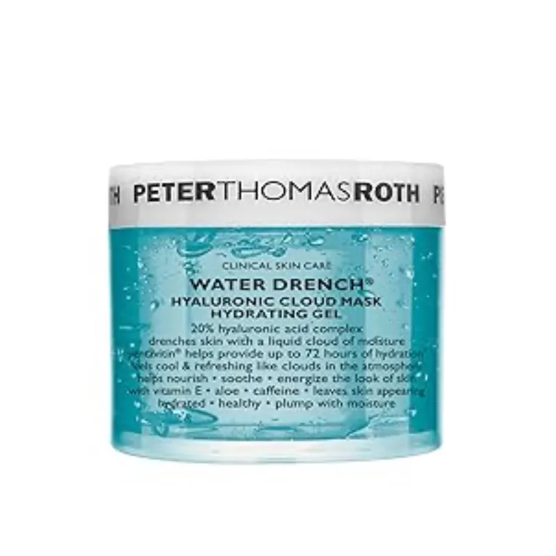 Gel hidratante de máscara de nube hialuronica empapada con agua