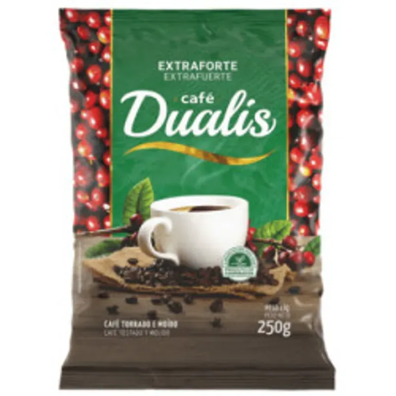 Café extra fuerte brasileño 250g DUALIS