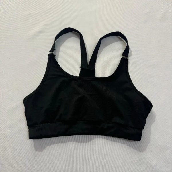 Top Corto Negro GYM Espalda Cruzada