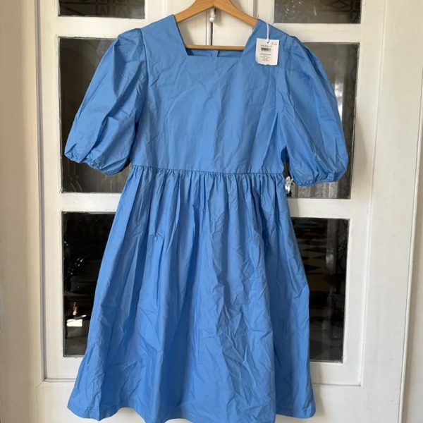 Vestido manga globo