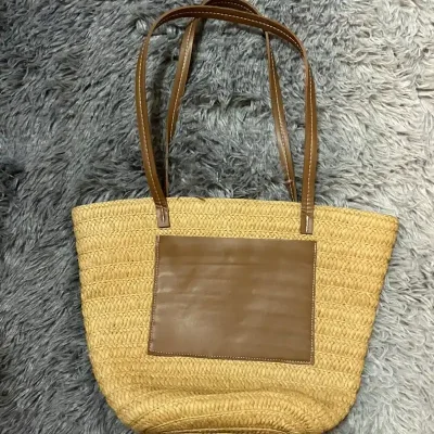 Cartera con bolsillo carmelita