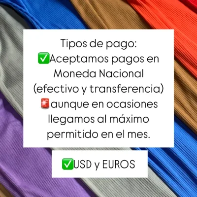 INFORMACIÓN SOBRE TIPOS DE PAGO 