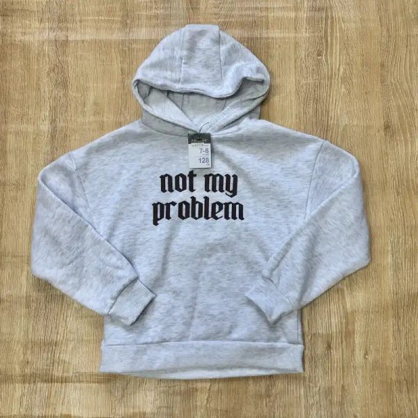 Abrigo gris “Not My Problem”