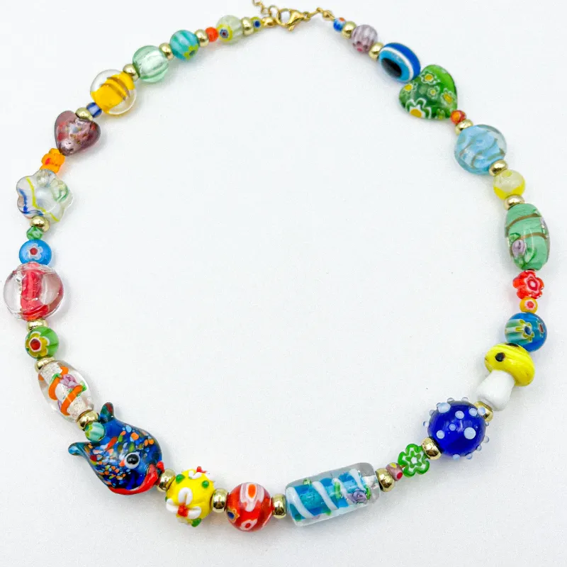 Collar con cristales de murano 
