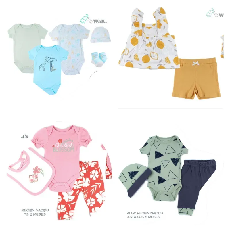 Set de Conjuntos de Ropa y Accesorios para Bebé Mixto