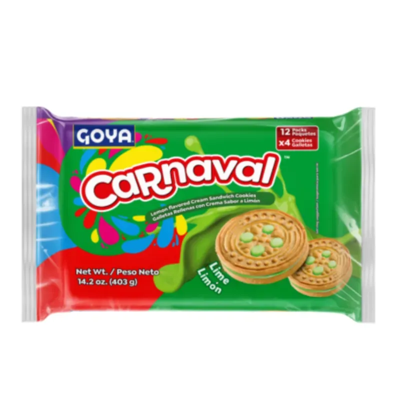 Galletas Carnaval rellenas de crema de Limón