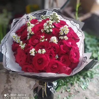 Bouquet de rosas naturales