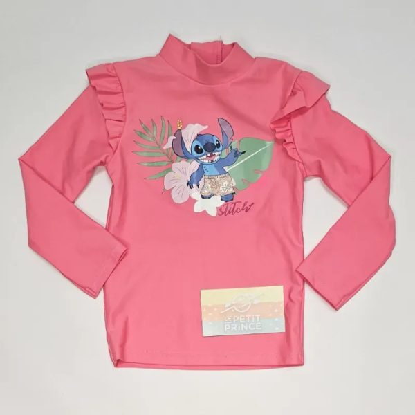 Traje de baño rosa, pulover mangas largas KIABI
