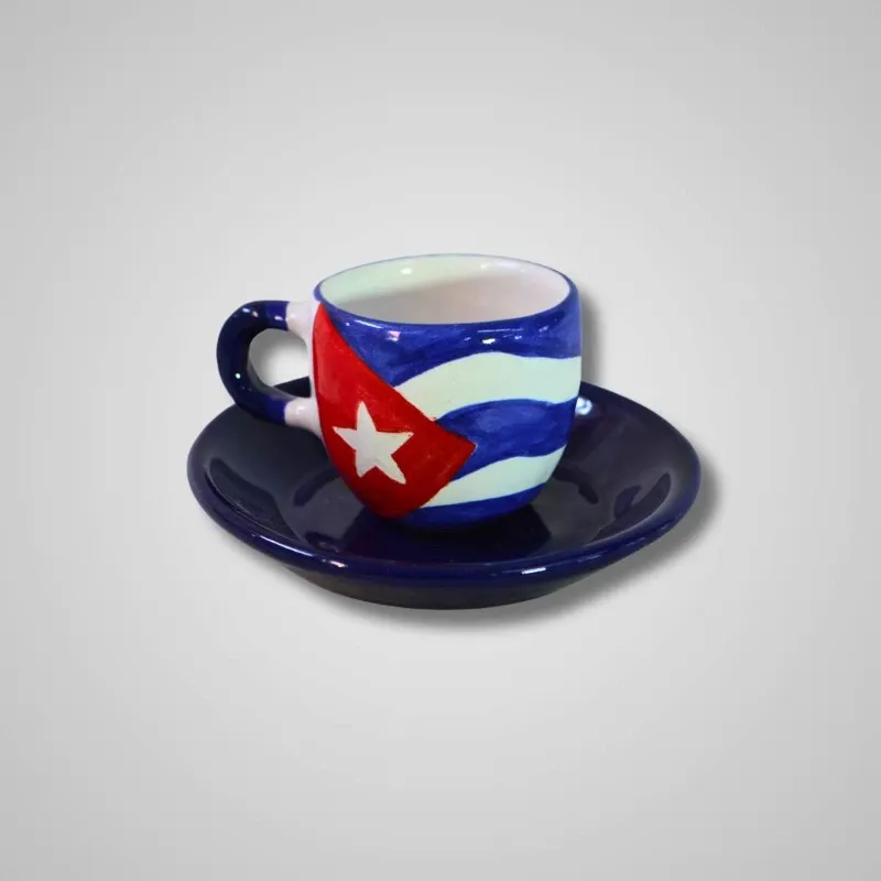 Taza Café / Platillo Azul