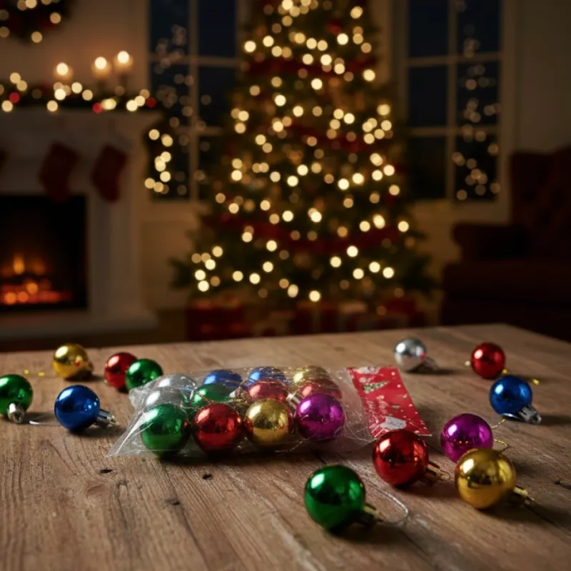 Bolsa de esferas navideñas