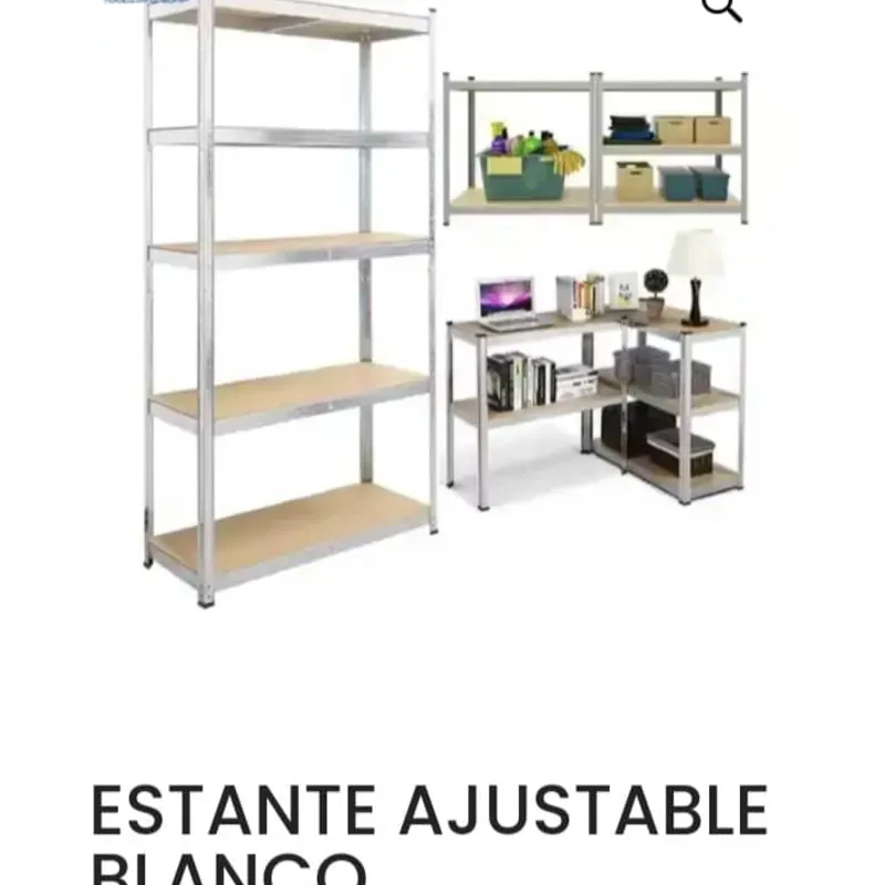 Estante ajustable negro
