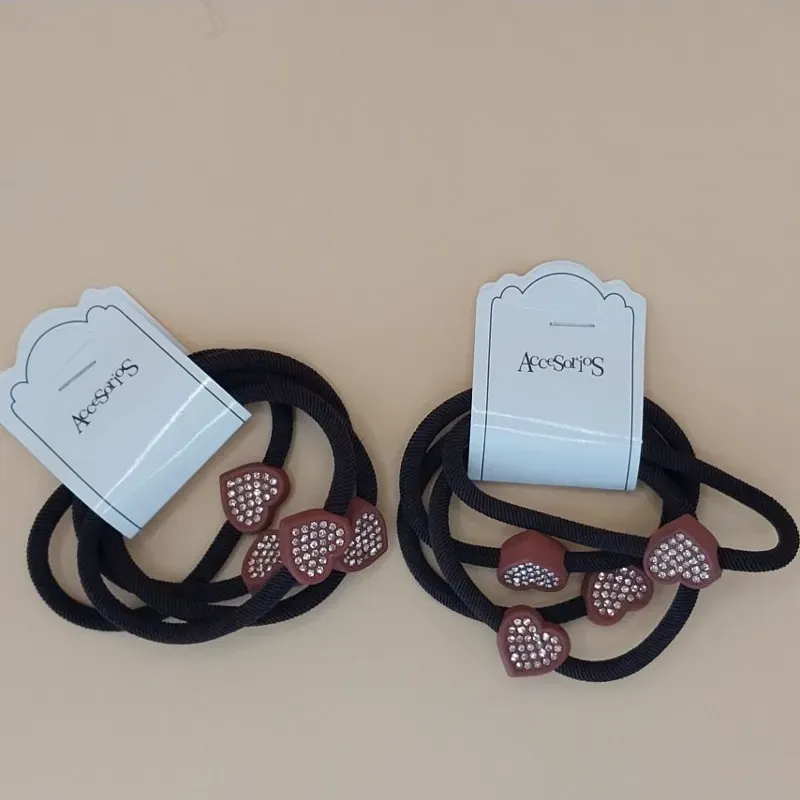 Felpas x 4 con adorno de corazón