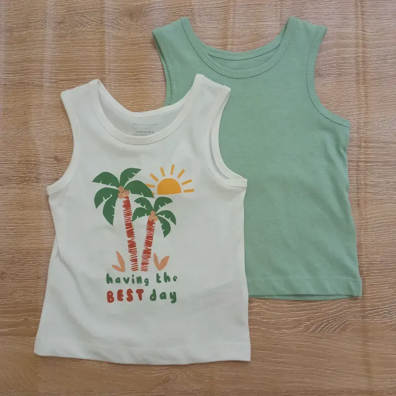 Pack de 2 camisetas color verde