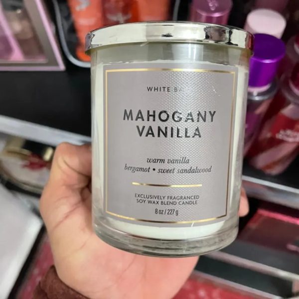 Vela aromática (1 mecha ) Mahogany Vanilla