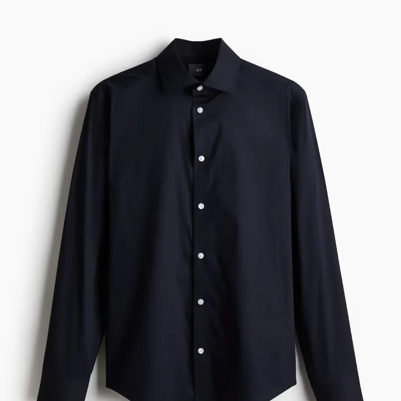 Camisa Azul Oscura H&M