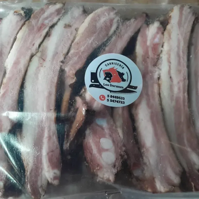 Costillas troceadas ahumadas