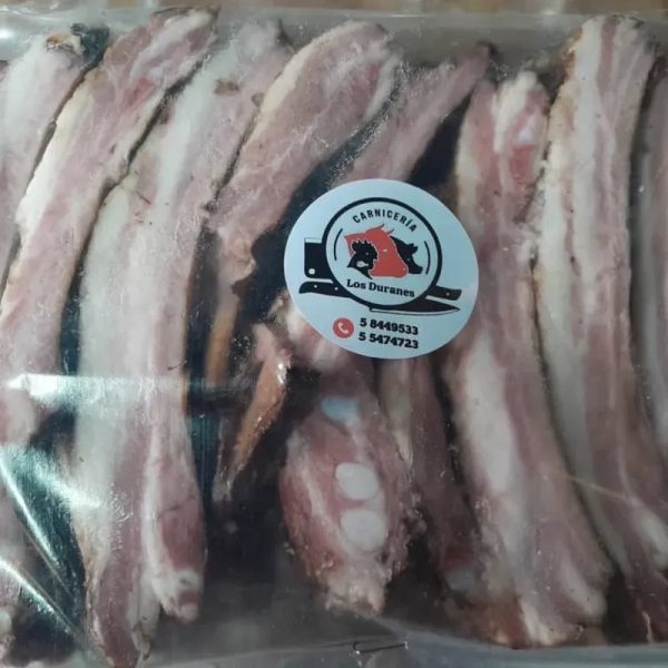 Costillas troceadas ahumadas
