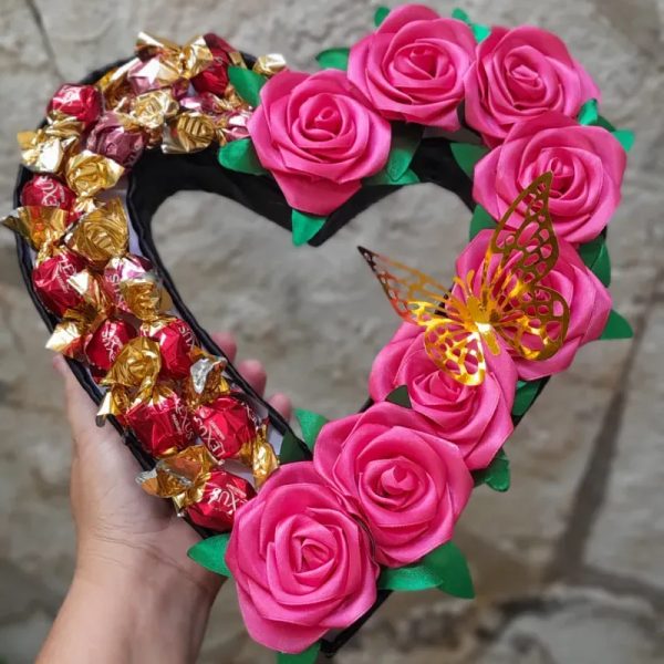 Dulce corazón rosa