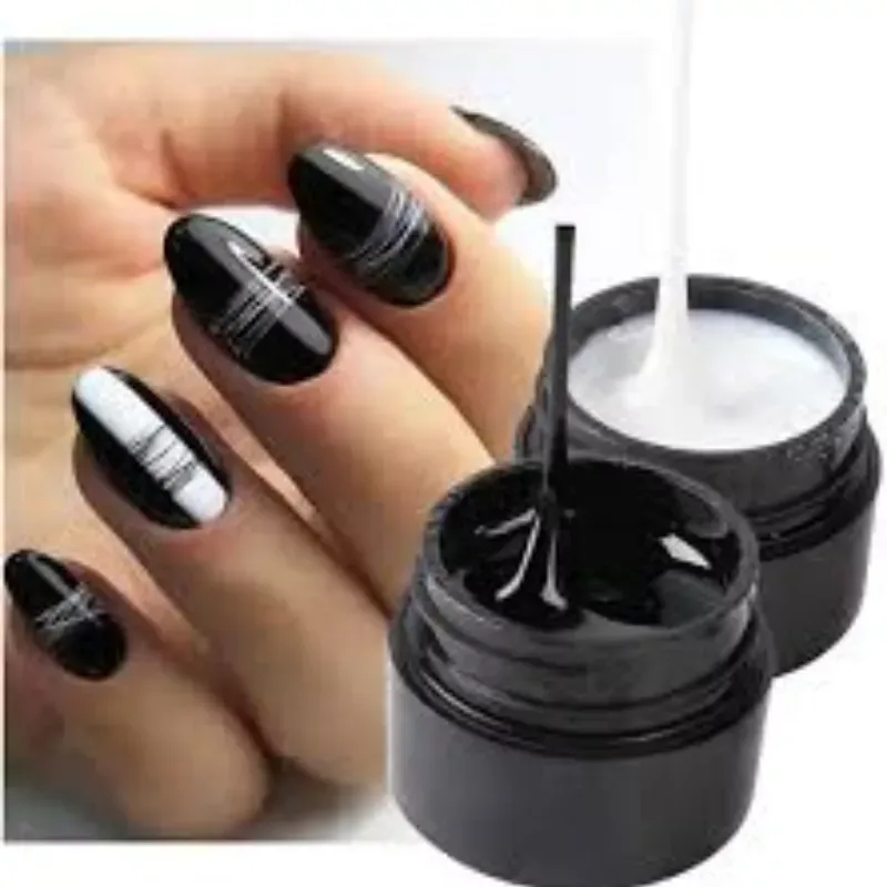 Pareja spider gel blanco y negro