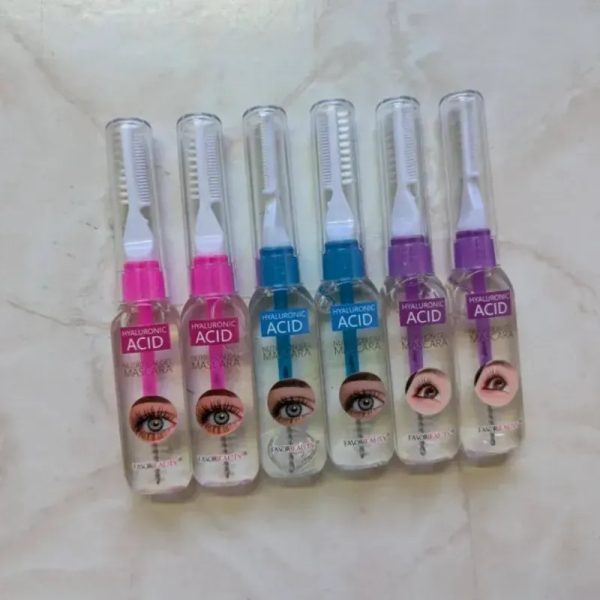 Gel transparente para cejas y pestañas con ácido hialurónico