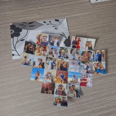 Mini Album de corazón desplegable