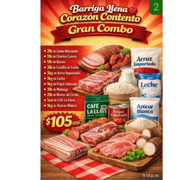 Combo #2(Sabor de hogar)