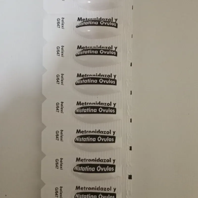 Ovulos de Nistatina y Metronidazol