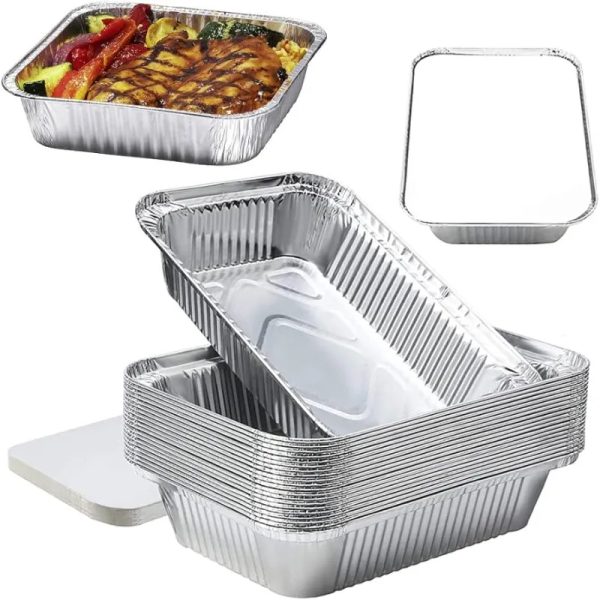 Bandejas de aluminio 1/2 kg (Con Tapa)