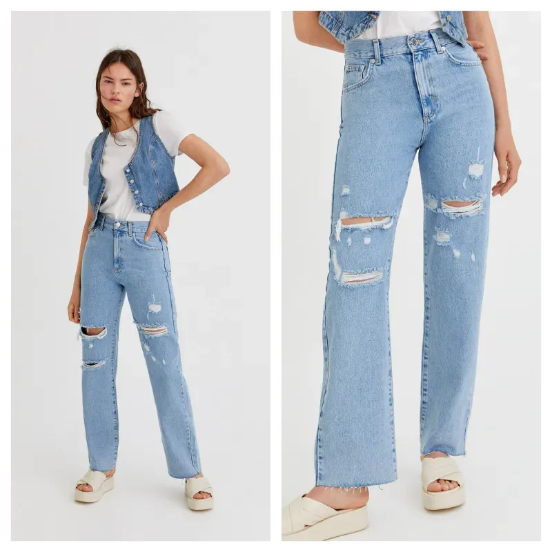 Jeans Bershka rotos