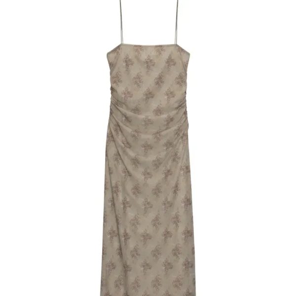 Vestido midi flores