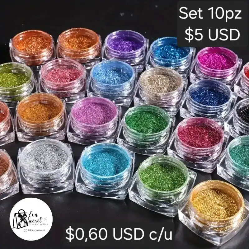 Set 10pz efecto espejo