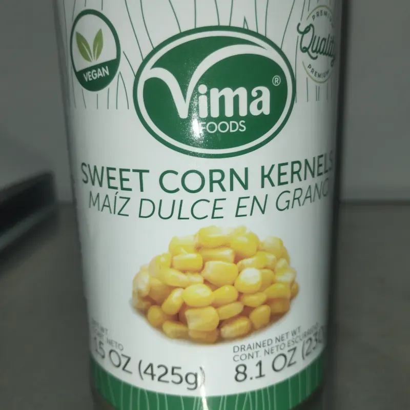 Maiz dulce en granos