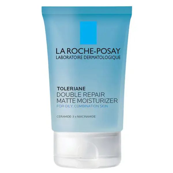 Toleriane Doble Repair Matte Moisturizer hidrata y matifica una tez grasa.