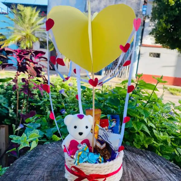 Globo aerostático de corazón