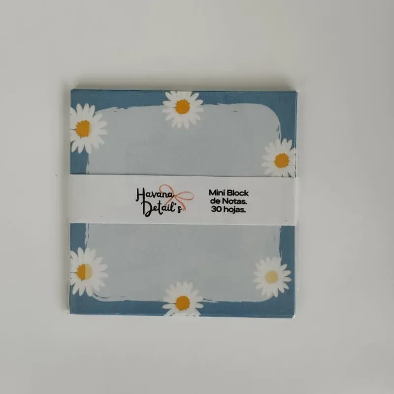 MINI BLOCK DE NOTAS MARGARITAS