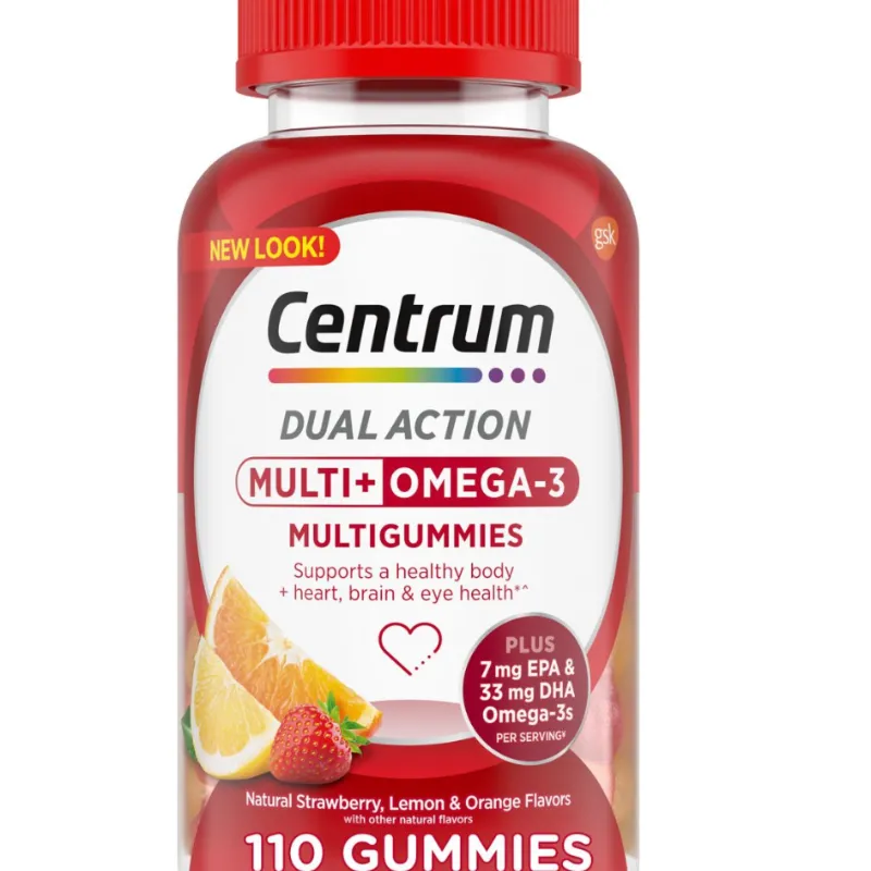 Centrum Multigummies Dual Action – Multi + Omega-3 (110 Gomitas)