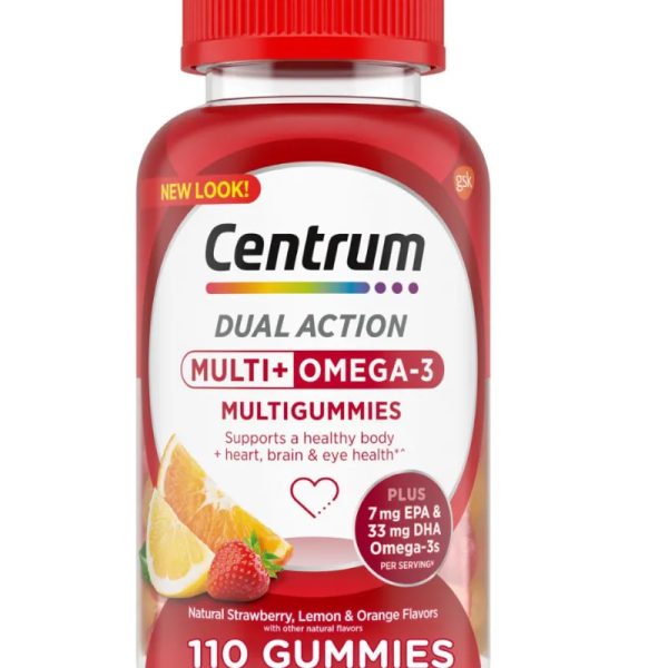 Centrum Multigummies Dual Action – Multi + Omega-3 (110 Gomitas)