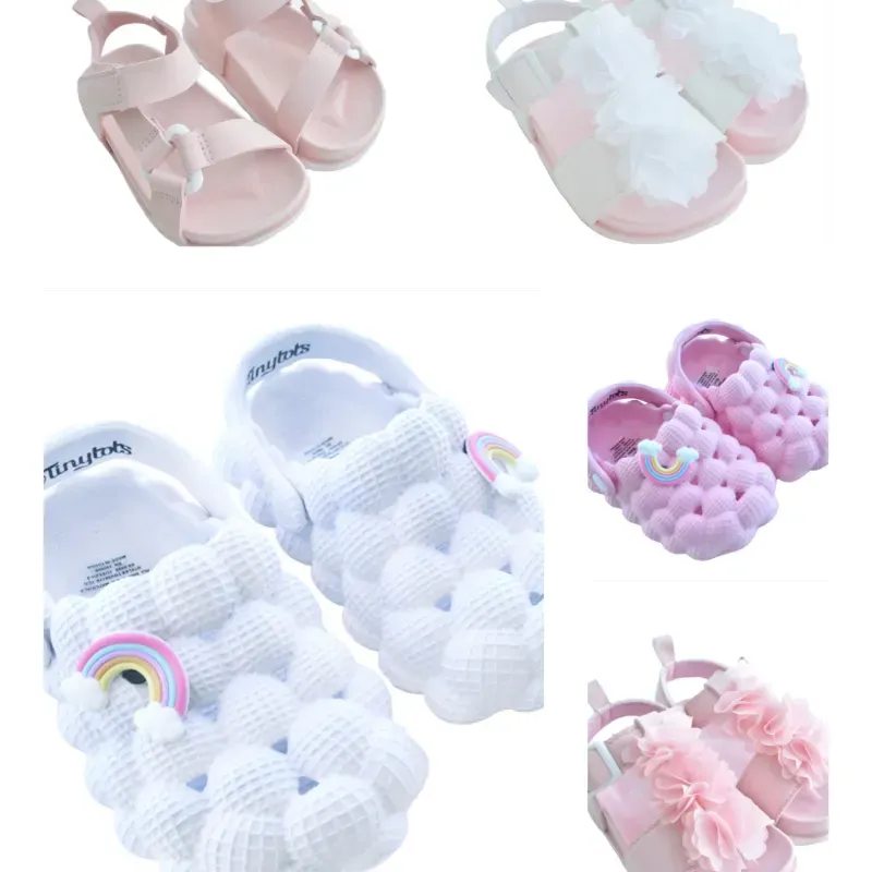 Conjunto de Sandalias y Zapaticos Estilo Crocs (Hembra)