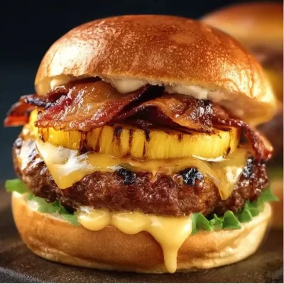 Hamburguesa de Bacon Y Piña